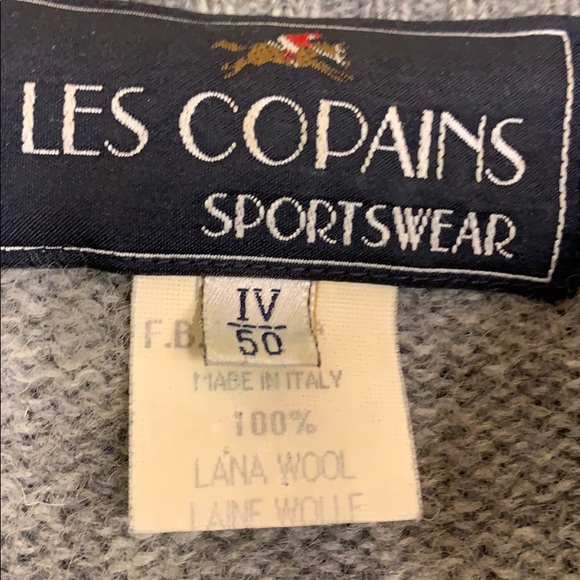 LES COPAINS SPORTSWEAR WOOL SWEATER IN GRAY - Picture 7 of 7